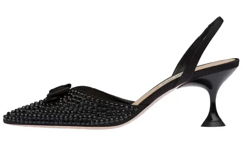 MIU MIU Slim Heel High Heels 6.5cm Women's Black