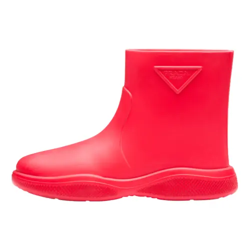 PRADA Ankle Boots Men's Red
