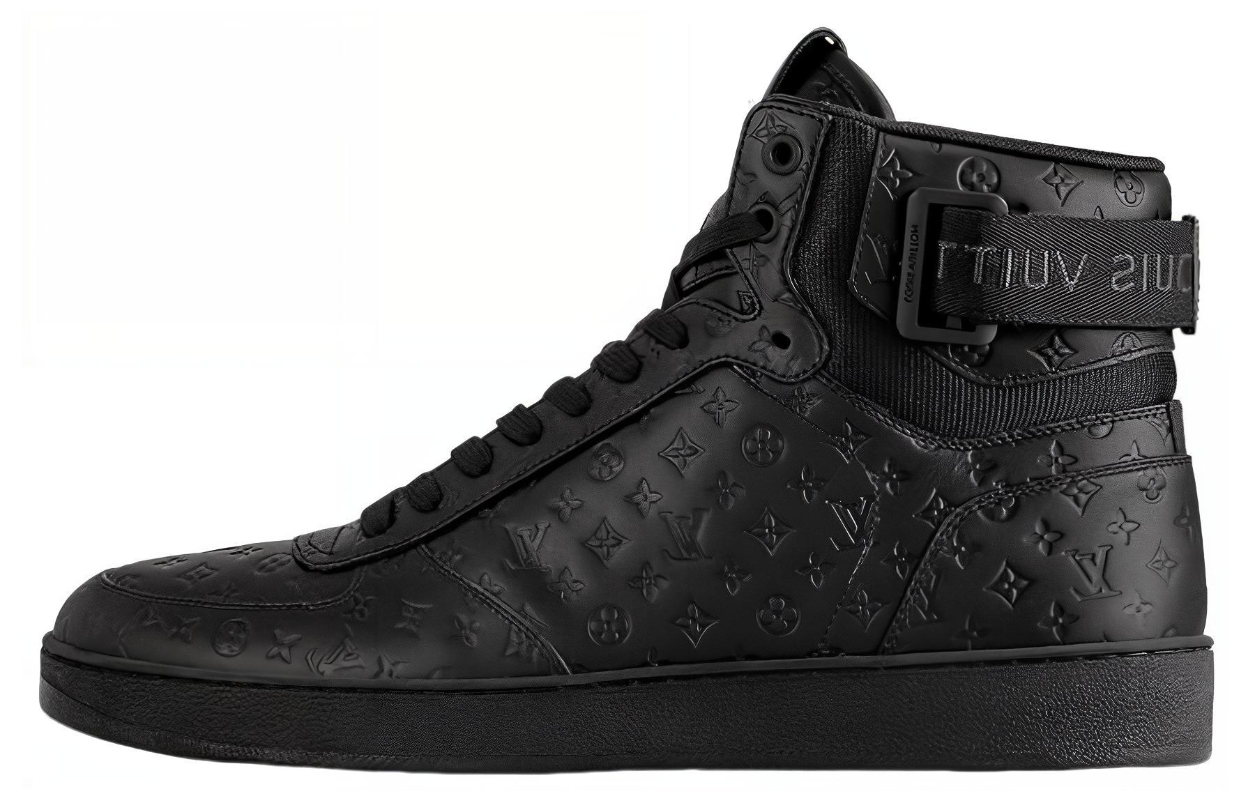 LOUIS VUITTON Rivoli High top Skateboard Shoes Men's Black