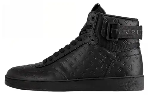 LOUIS VUITTON Rivoli High top Skateboard Shoes Men's Black