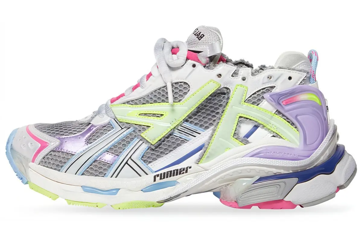Balenciaga Runner Sports Low top Casual Shoes Women's White Purple
