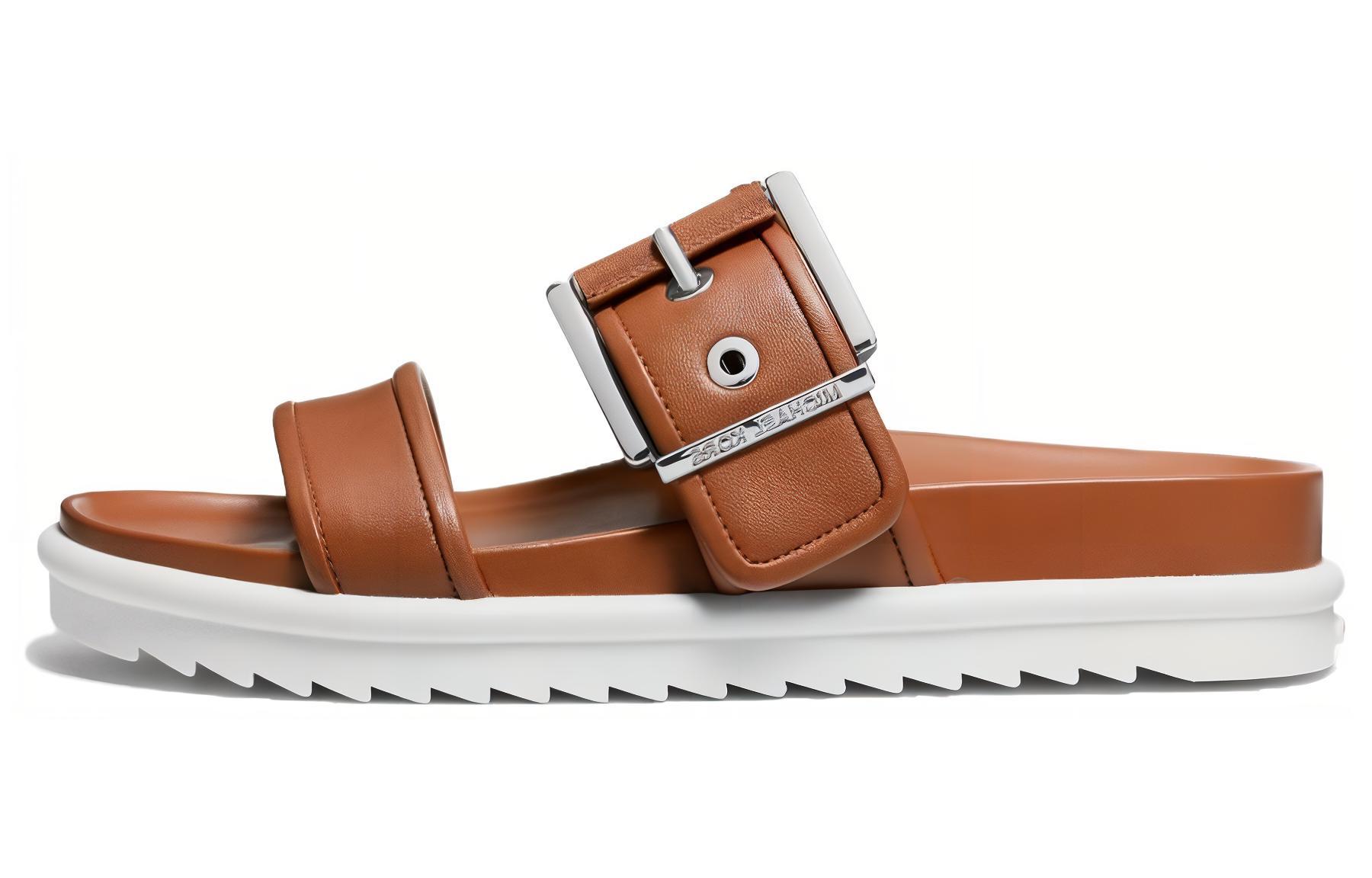 Женские шлепанцы MICHAEL MICHAEL KORS (коричневый)