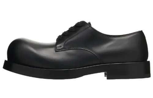 Bottega Veneta Helium Cow Leather Casual Shoes Men's Black