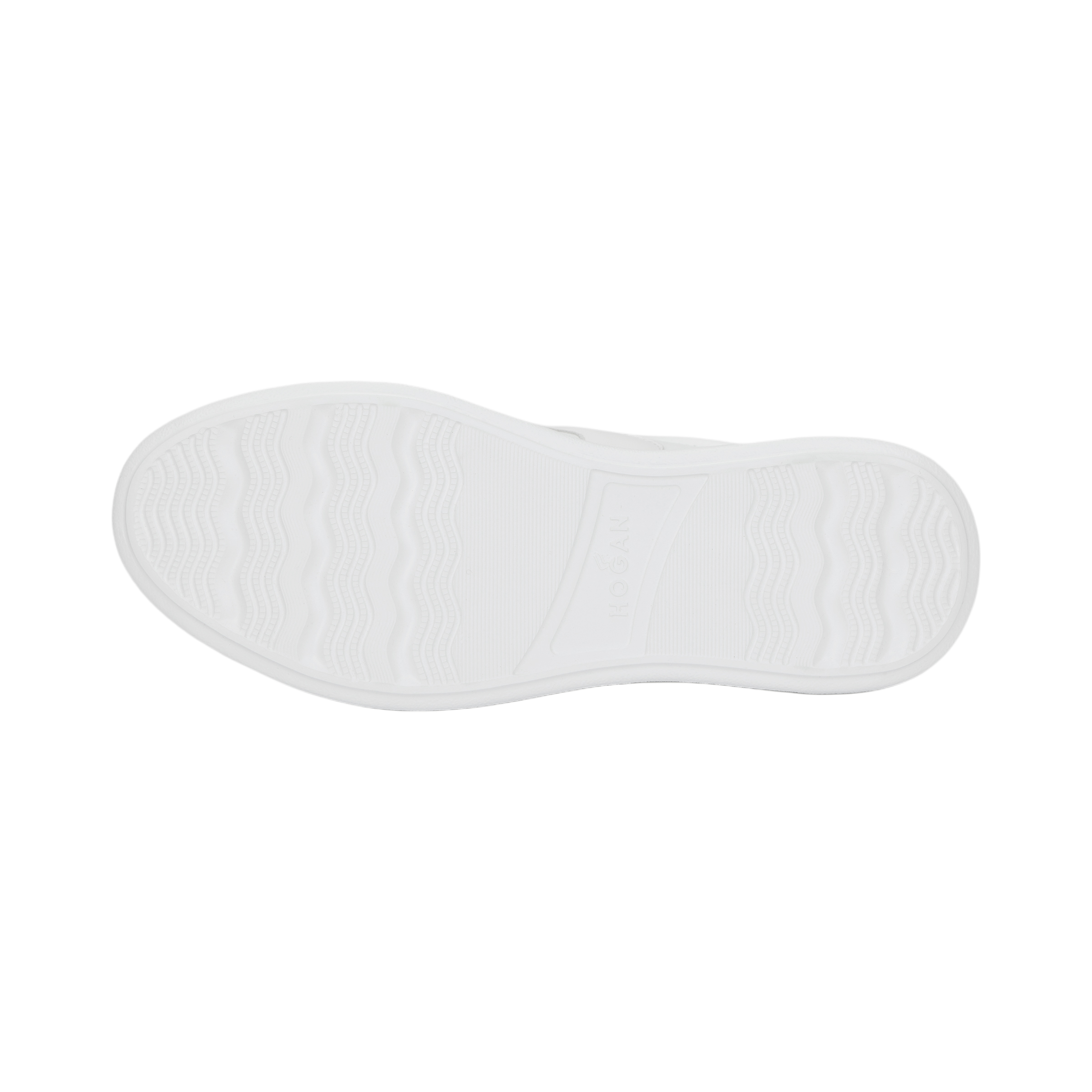 HOGAN Rebel Low top Stylish Skateboarding Shoes Women's White Silver