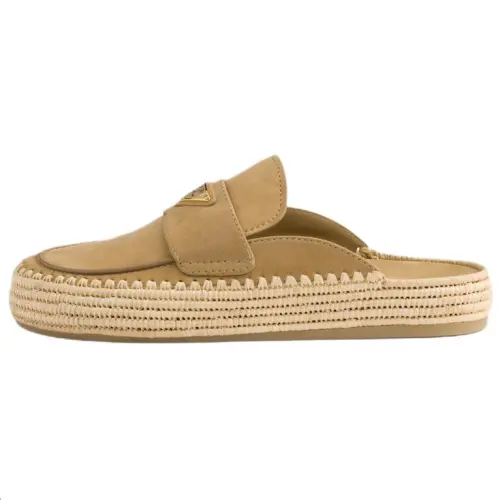 PRADA Closed Toe Slippers Women's Brown