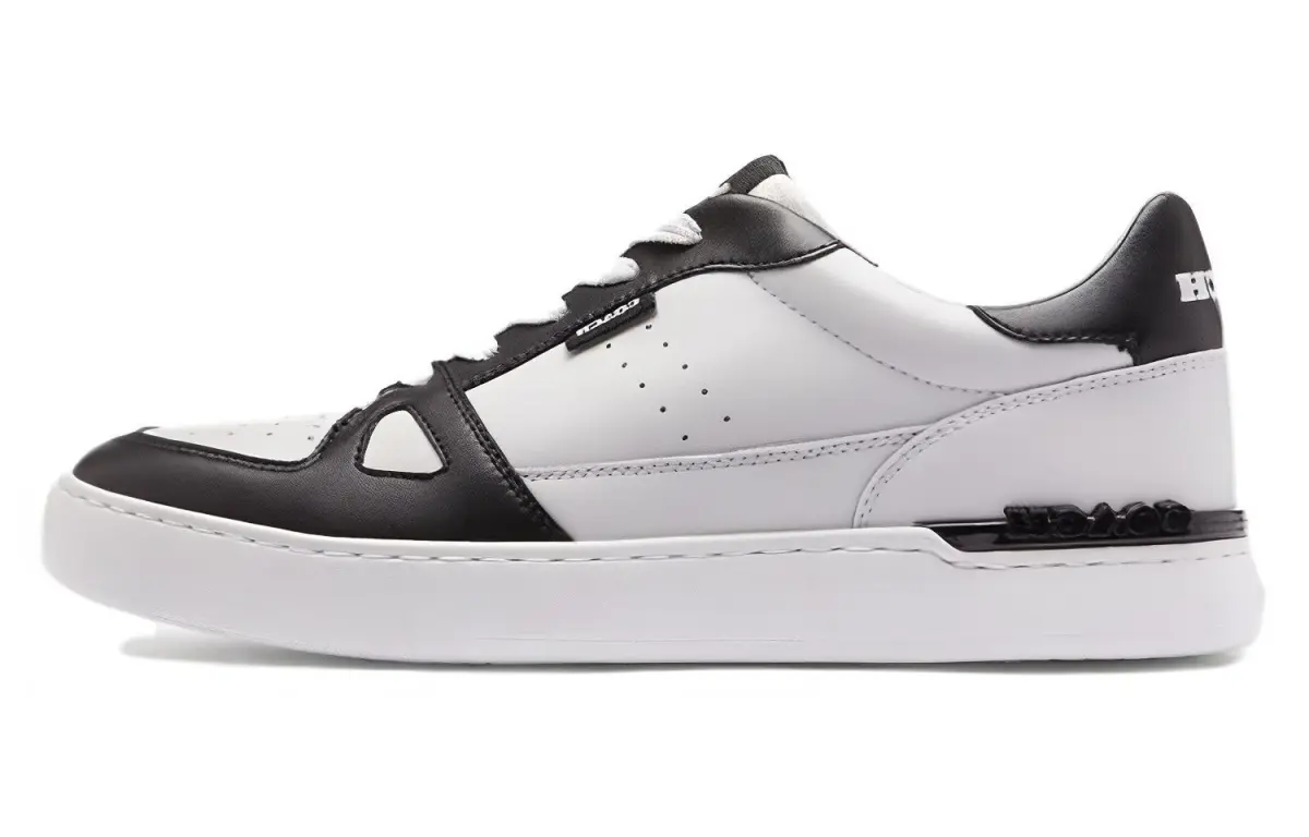 COACH Low top Skateboard Shoes Men's Black White