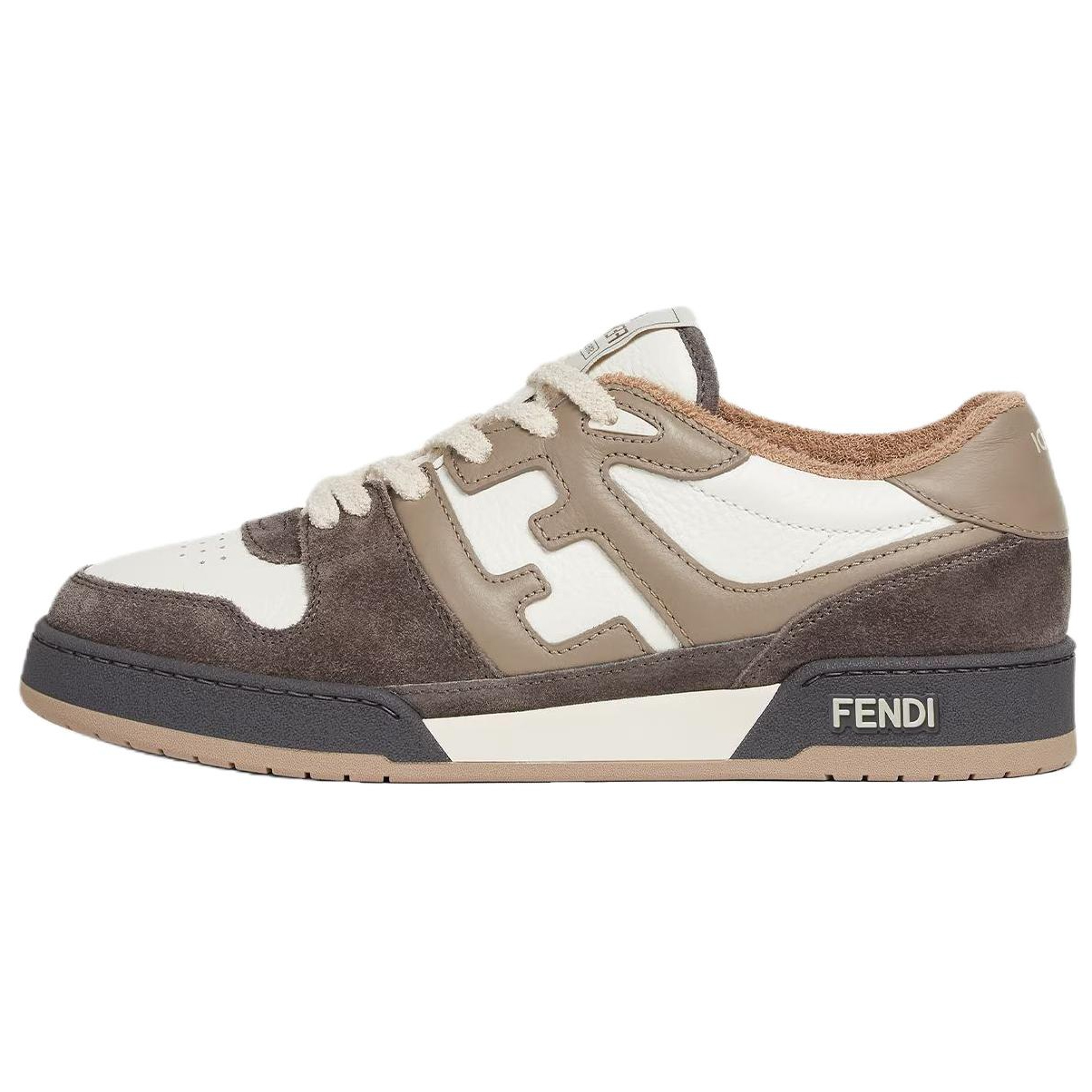 FENDI Match Low Top Suede 'Grey White'