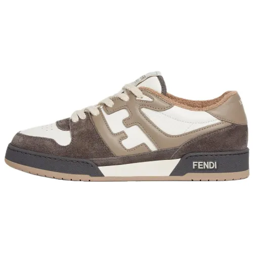 FENDI Match Low Top Suede 'Grey White'