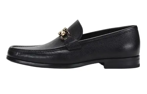 Ferragamo Moccasin With Gancini Reversible Ornament Men's