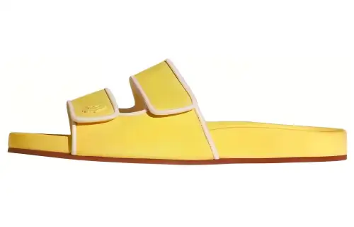 Loro Piana Slide Slippers Women's Yellow