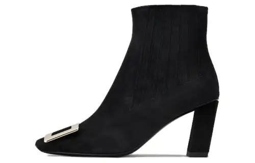 Roger Vivier Roger Vivier Leather Fashion Stiletto Boots Women's Black