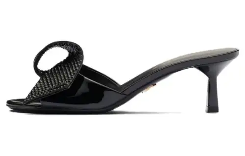 PRADA Slide Slippers 4.5cm Women's Black