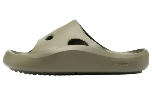 OFF WHITE Open Toe Slip On Slides