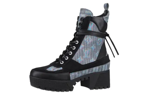 LOUIS VUITTON Laureate Combat Boots Women's