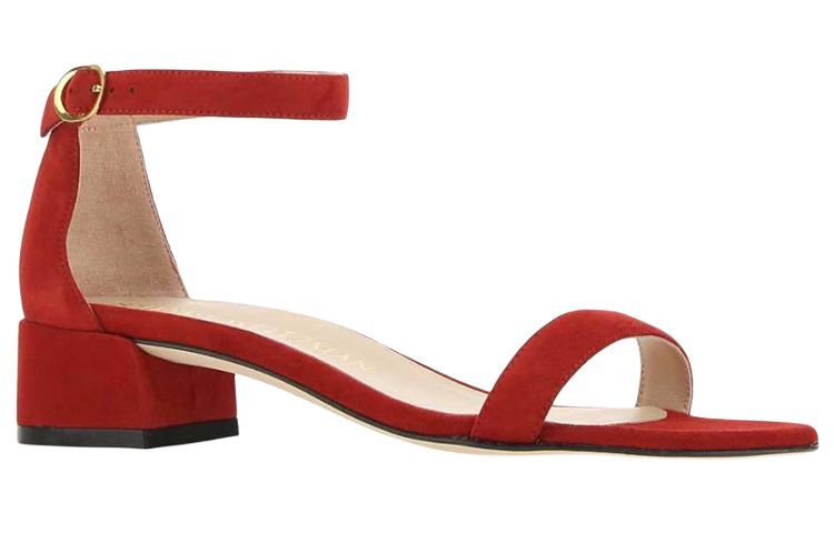 Stuart Weitzman/SW One Strap Sandals Women's Red
