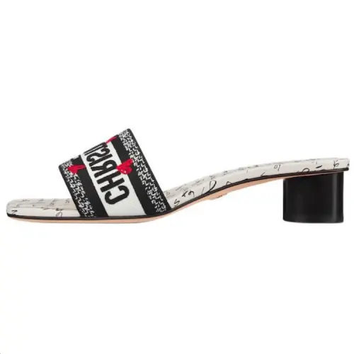 DIOR Dway Slide Slippers Women's Black White