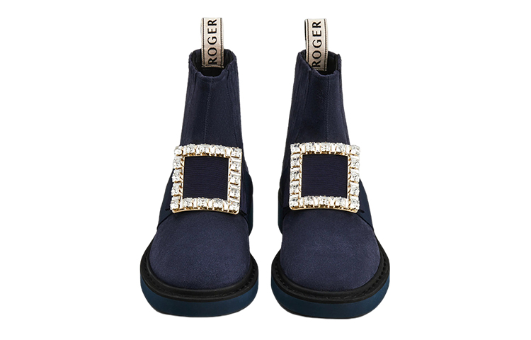 Roger Vivier Viv' Rangers Ankle Boots Women's Blue