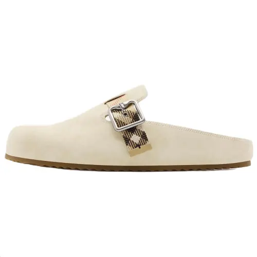 Burberry Urchin Closed Toe Slippers Women's Beige