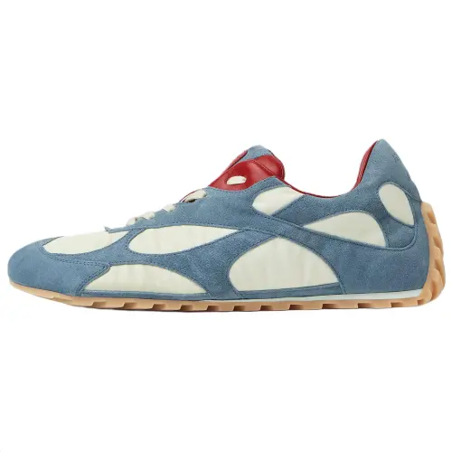 Bottega Veneta Orbit Flash Low top Casual Shoes Women's Ice Blue & Sea Salt White