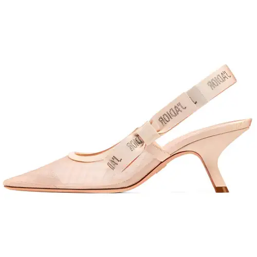 DIOR J'Adior Irregular Heel High Heels 6.5cm Women's Nude