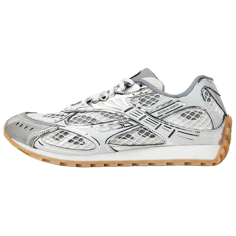 Bottega Veneta Orbit Silver White Women's