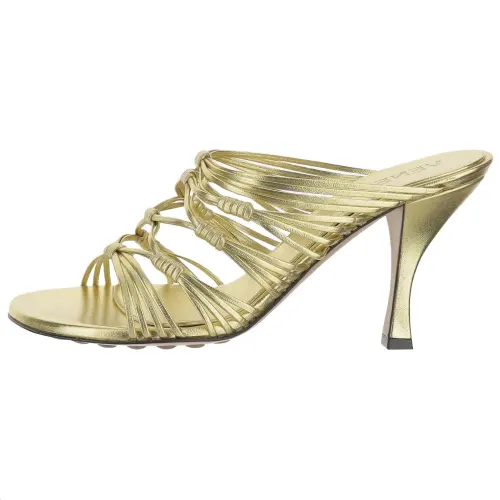 Bottega Veneta Slide Slippers 9.5cm Women's Gold