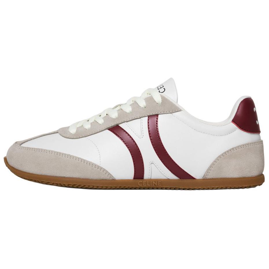 CELINE Triomphe Jogger Calfskin Low top Casual Shoes Women's Gray