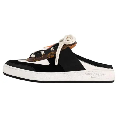 LOUIS VUITTON Lous No Special Function Closed Toe Slippers Women's Black