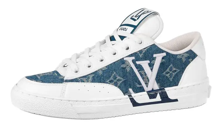 LOUIS VUITTON Charlie Sneakers 'White Denim Monogram' Women's