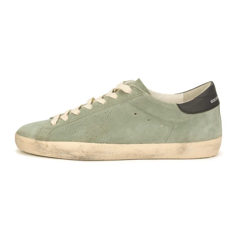 Golden Goose Super Star Low top Stylish Skateboarding Shoes Men's Army Green