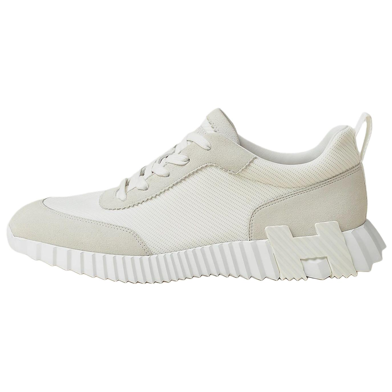 HERMES Bouncing Low top Casual Shoes Men's White