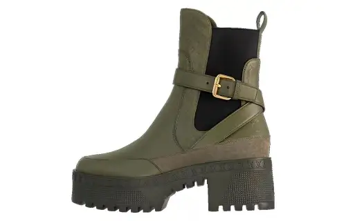 LOUIS VUITTON Laureate Ankle Length Chelsea Boots Women's Green