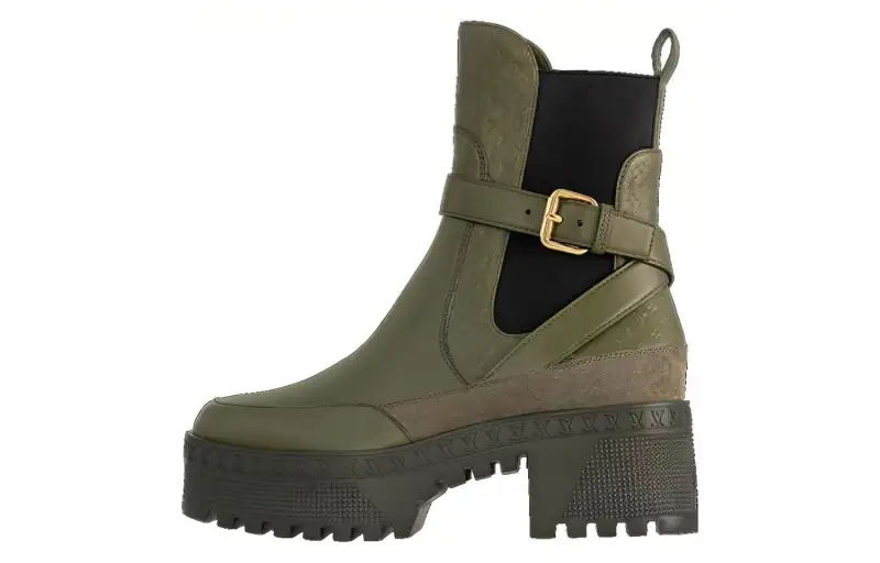 LOUIS VUITTON Laureate Ankle Length Chelsea Boots Women's Green