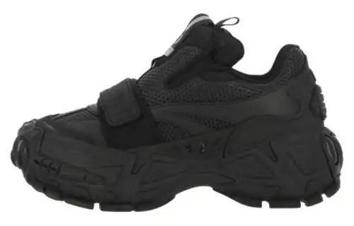 OFF WHITE Glove Slip On Leather Sneaker 'Black' Women's