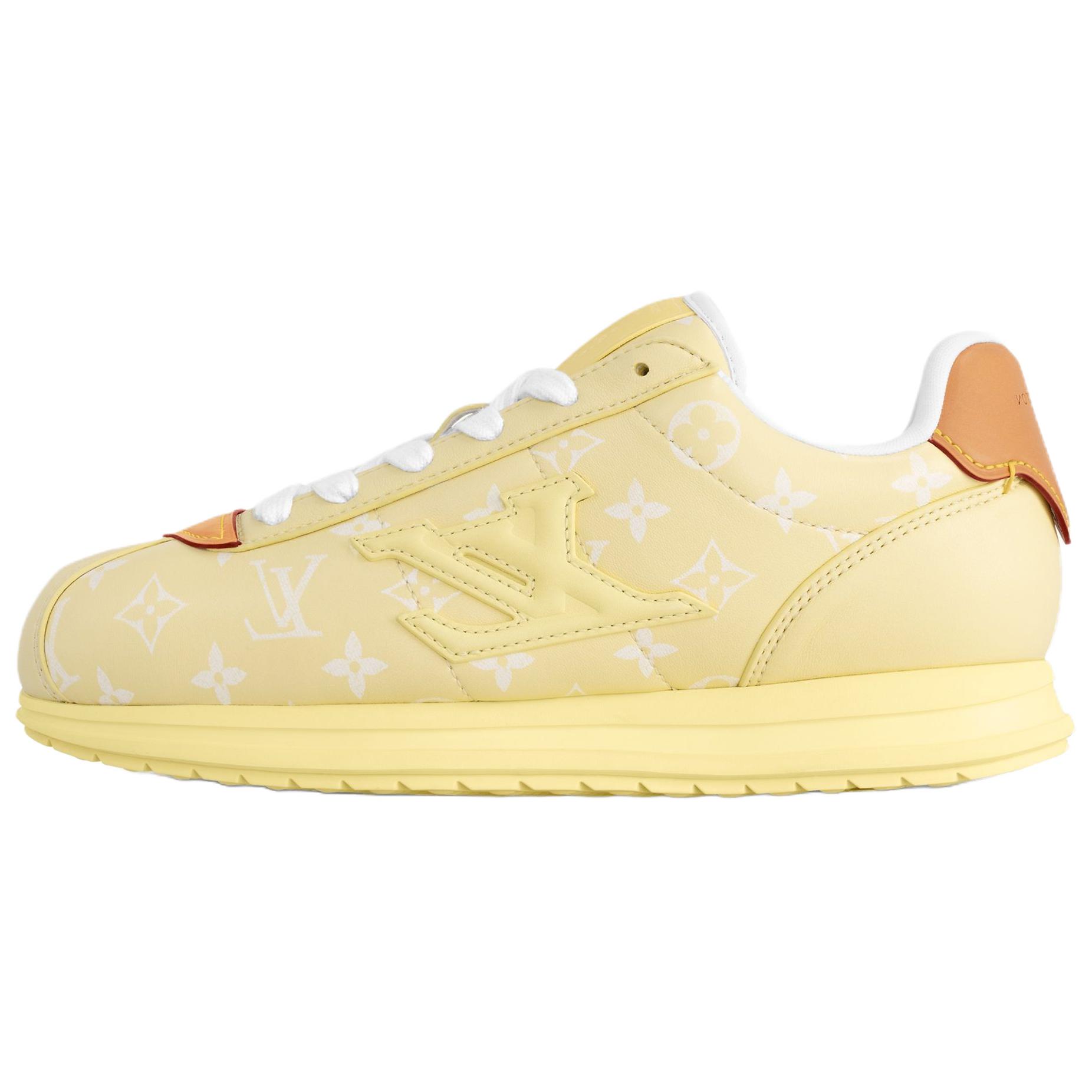 LOUIS VUITTON X Nigo Collaboration Buttersoft FW25 Low top Casual Shoes Men's Light Yellow