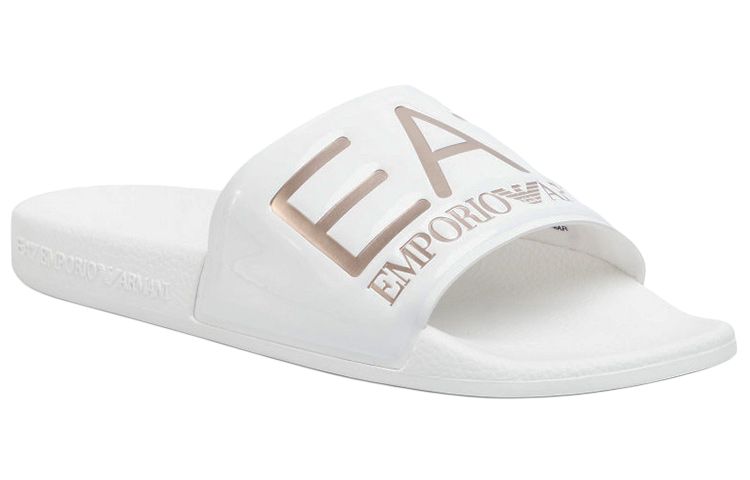 EMPORIO ARMANI EA7 Quiet Slide Slippers Unisex White