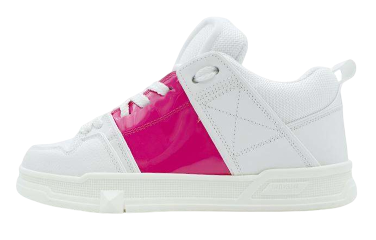 Valentino Garavani Open Skate White Cyclamin Pink Women's