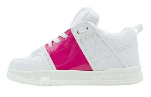 Valentino Garavani Open Skate White Cyclamin Pink Women's