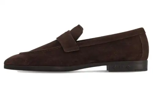 LOUIS VUITTON Glove Loafers Men's Brown