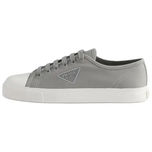 PRADA Low top Canvas Shoes Men's Gray