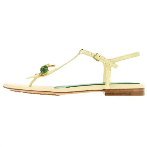 Bottega Veneta Floral Embellished Thong Flip Flops