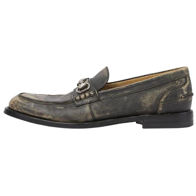 Мужские лоферы Gucci Horsebit (черные)