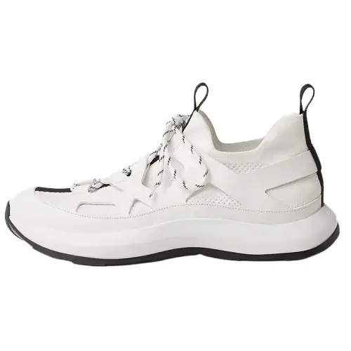 HERMES Katana Leather Low top Casual Shoes Men's White