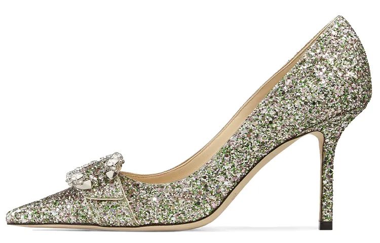 Jimmy Choo Saresa Slim Heel High Heels 8.5cm Women's Mint Green