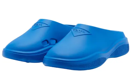 PRADA Foam Rubber Mule Light Blue