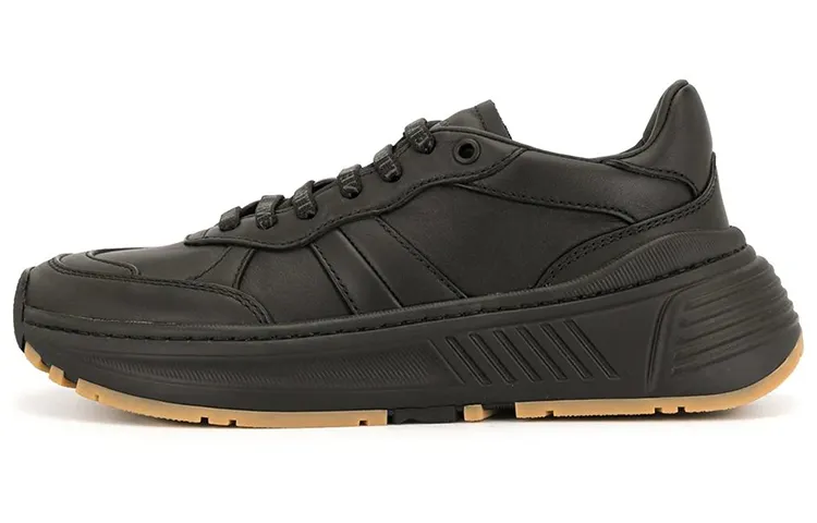 Bottega Veneta Speedster Cow Leather Low top Casual Shoes Women's Black
