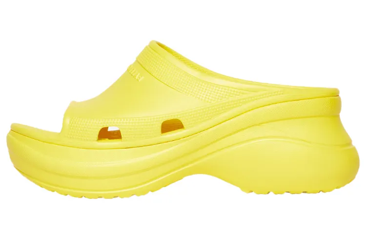 Balenciaga X Crocs Pool Slide Sandals Yellow Women's