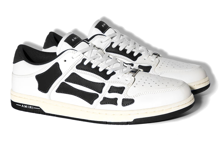 AMIRI Skel Top Low 'White Black'