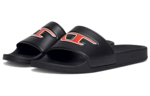 DIESEL Sa Mayemi Slide Slippers Women's Black Orange