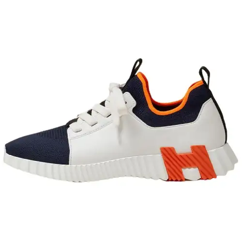 HERMES Depart Leather Low top Casual Shoes Men's